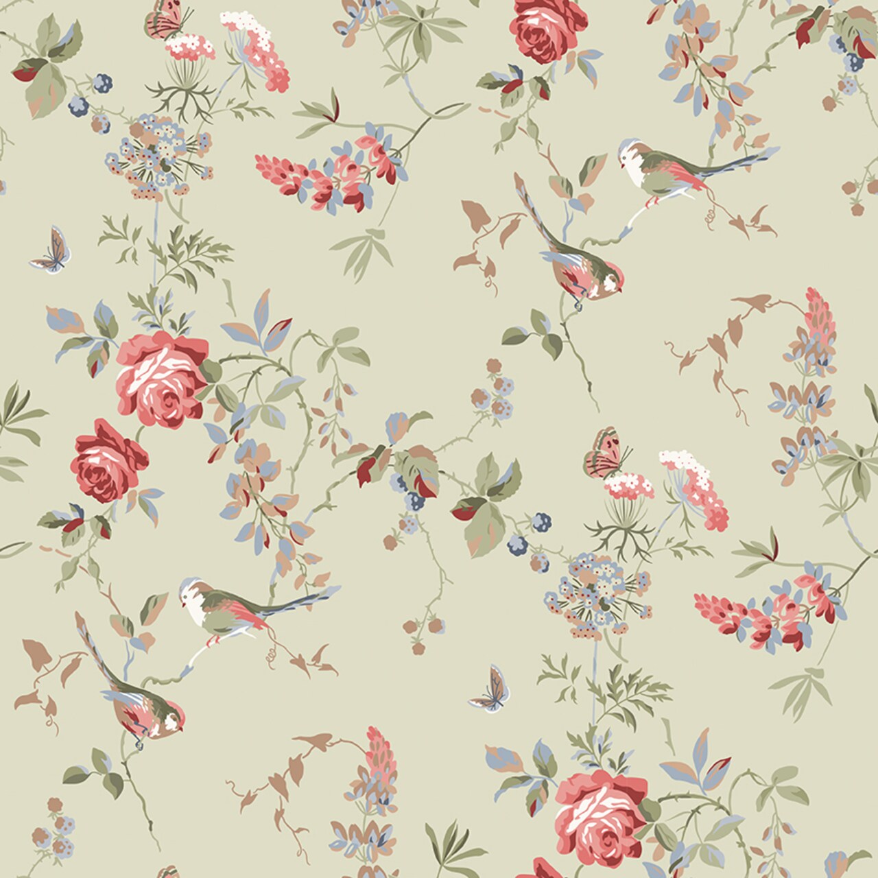 Floral in Sage (c16121-sage) | Anne of Green Gables | Riley Blake Designs | Riley Blake